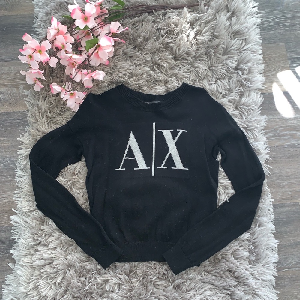 A|X black and gray sweater
